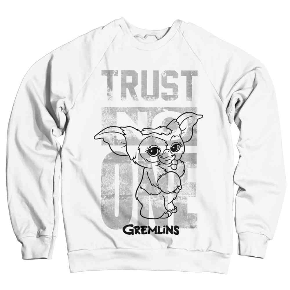 Gremlins Sweatertrui Trust No One Wit | Attitude Holland Gremlins Sweatertrui Trust No One Wit | Attitude Holland